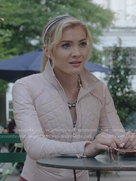 The Frost Sisters’ pink quilted jacket on The Gifted