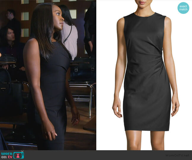 Theory Jorianna Dress worn by Michaela Pratt (Aja Naomi King) on How to Get Away with Murder