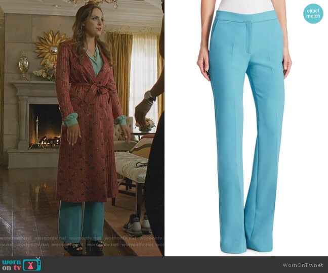 Victoria Victoria Beckham Triple-Stitch Flared Pants worn by Fallon Carrington (Elizabeth Gillies) on Dynasty