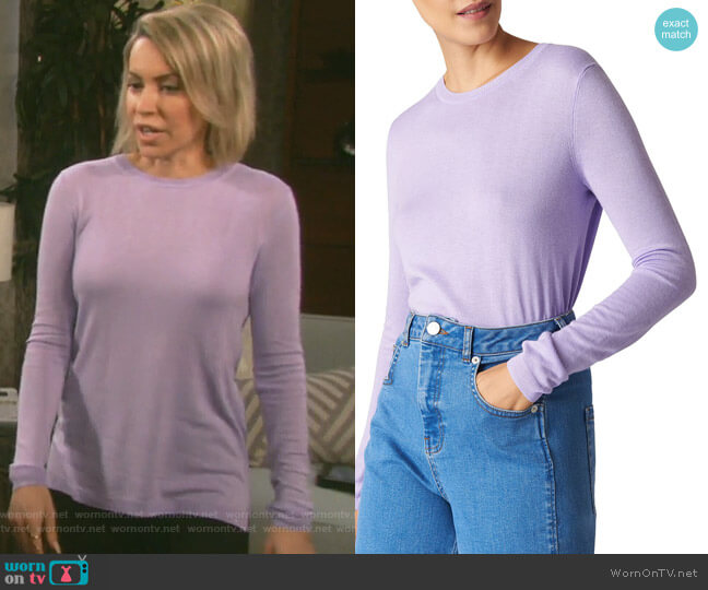 Whistles Annie Sparkle Sweater worn by Mimi Lockhart (Farah Fath) on Days of our Lives
