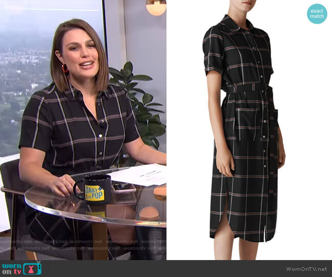 Whistles Montana Shirtdress worn by Carissa Loethen Culiner on E! News