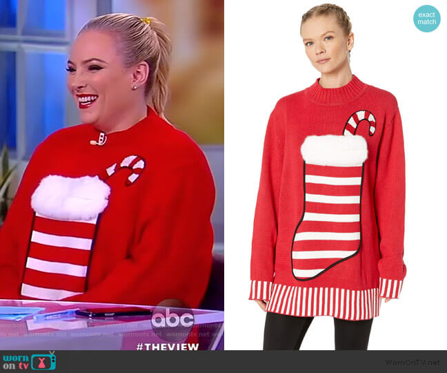 Whoopi Stocking Stuffer Sweater worn by Meghan McCain on The View