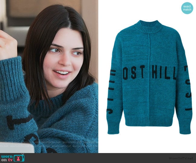 Yeezy Lost Hill Pullover worn by Kendall Jenner on Keeping Up with the Kardashians