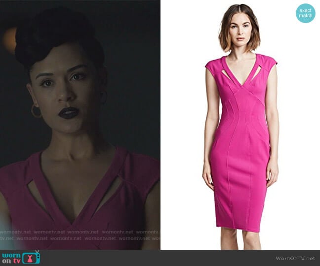 Zac Posen Joni Dress worn by Reeva Payge (Grace Byers) on The Gifted