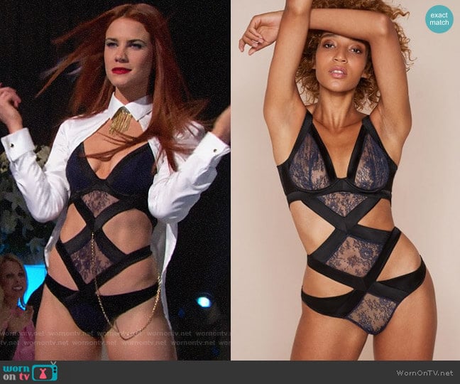 Agent Provocateur Oriah Bodysuit worn by Sally Spectra (Courtney Hope) on The Bold and the Beautiful