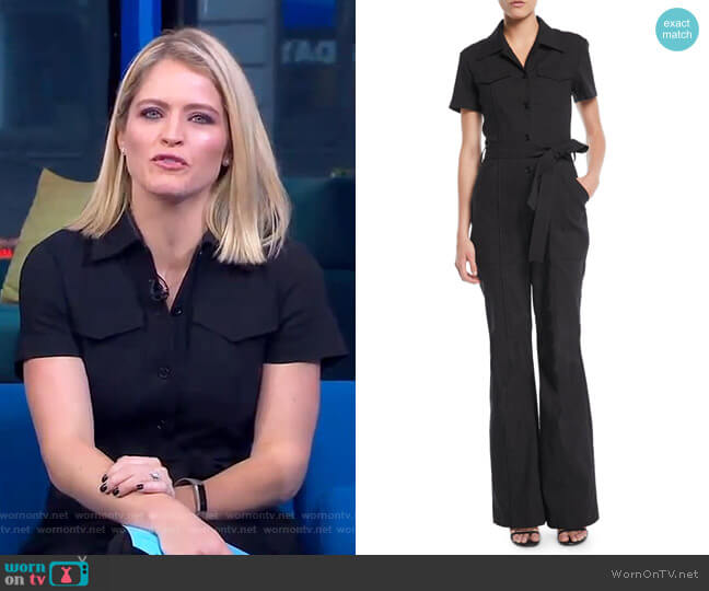 ALC Rivington Jumpsuit worn by Sara Haines on Good Morning America
