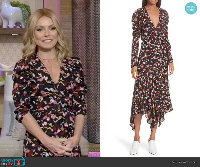 A.L.C. Tianna Dress worn by Kelly Ripa on Live with Kelly and Mark