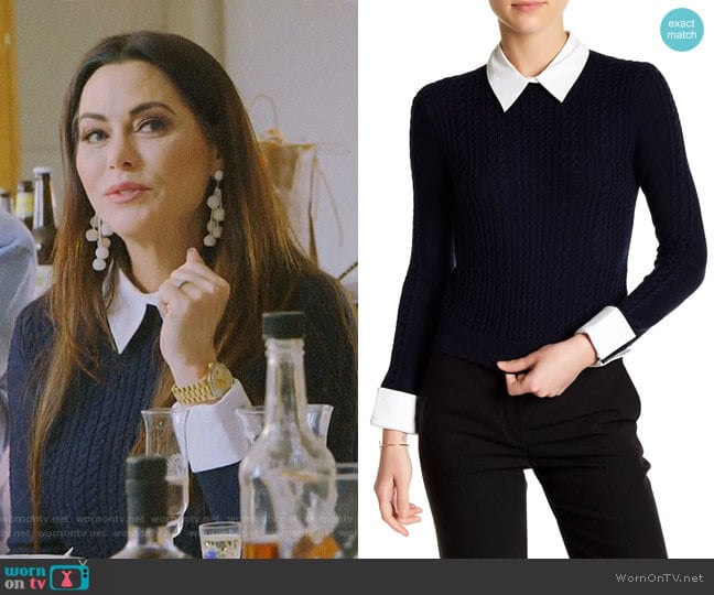 Alice + Olivia Gila Sweater worn by D’Andra Simmons on The Real Housewives of Dallas