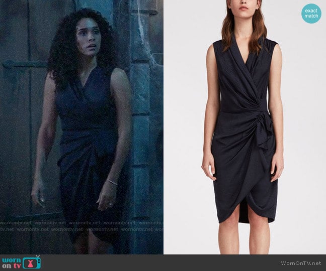 All Saints Cancity Dress worn by Jordan Ashford (Briana Nicole Henry) on General Hospital