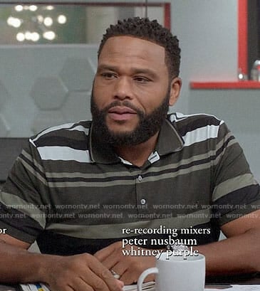 Andre’s striped polo shirt on Black-ish