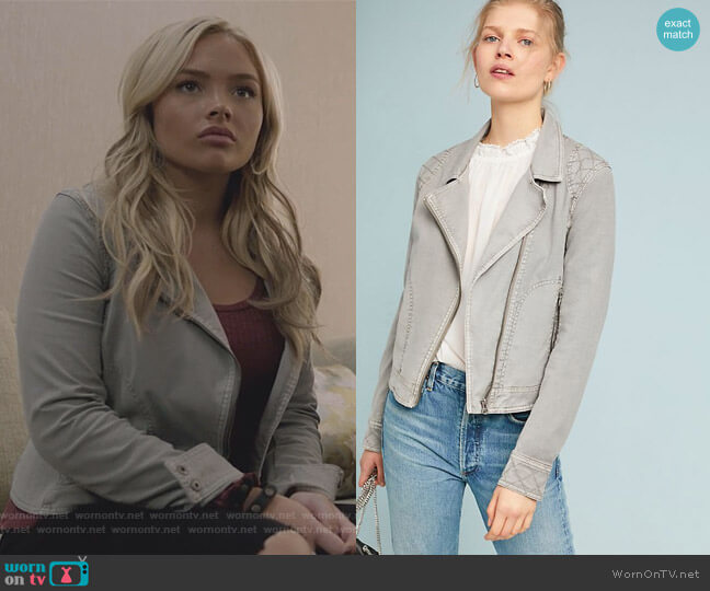 Anthropologie Easy Moto Jacket worn by Lauren Strucker (Natalie Alyn Lind) on The Gifted