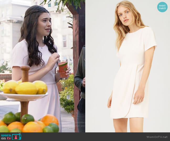 Club Monaco Lynndalyn Dress in Ballet Pink worn by Nia Nal (Nicole Maines) on Supergirl
