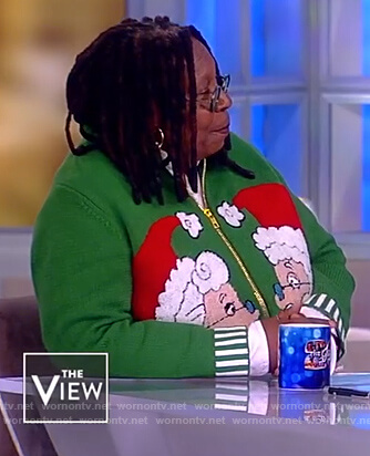 Whoopi’s green Christmas sweater on The View