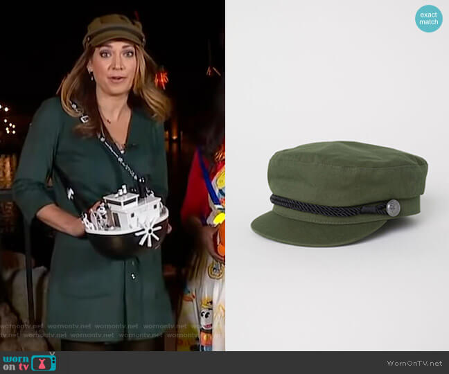 H&M Captain's Cap worn by Ginger Zee on Good Morning America
