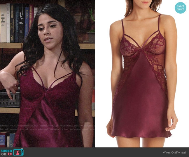 In Bloom by Jonquil Chemise worn by Mia Rosales (Noemi Gonzalez) on The Young and the Restless