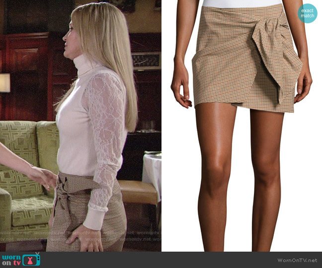 Etoile Isabel Marant Ninon Skirt worn by Sharon Newman (Sharon Case) on The Young and the Restless