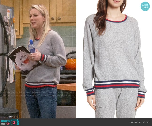 Joie Richardine B Sweatshirt worn by Penny Hofstadter (Kaley Cuoco) on The Big Bang Theory
