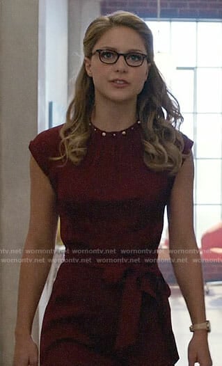 Kara’s Thanksgiving party dress on Supergirl