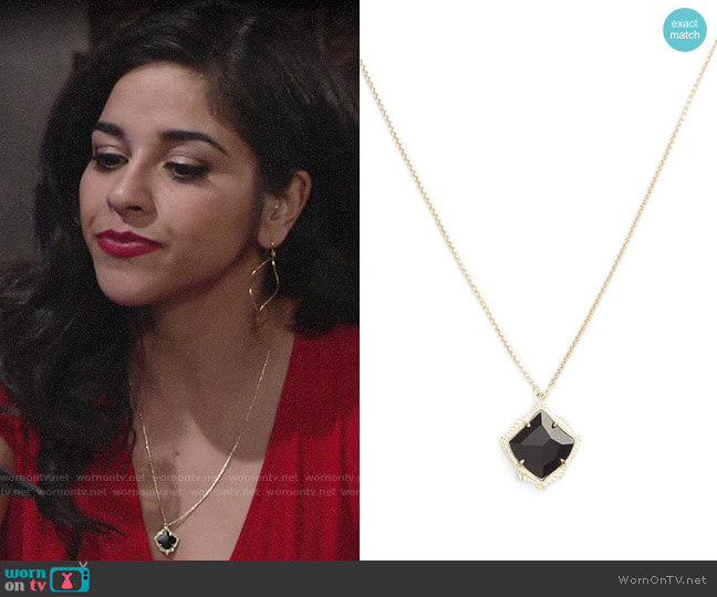 Kendra Scott Kacey Pendant Necklace worn by Mia Rosales (Noemi Gonzalez) on The Young and the Restless