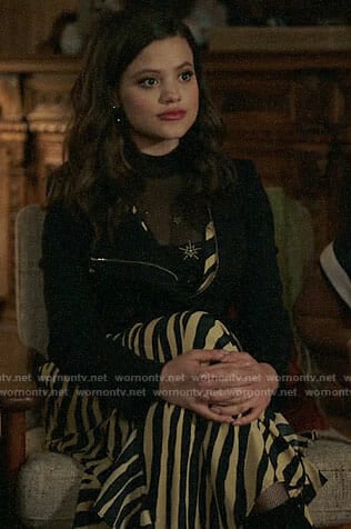 Maggie’s zebra print dress on Charmed
