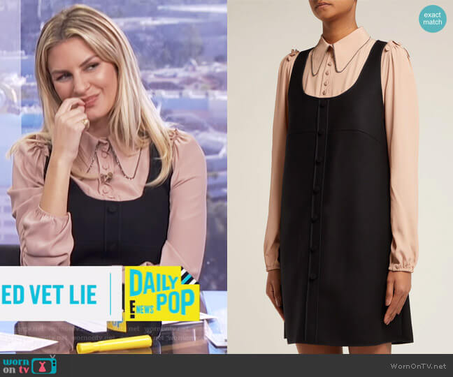 No. 21 Layered Pinafore Dress worn by Morgan Stewart on E! News