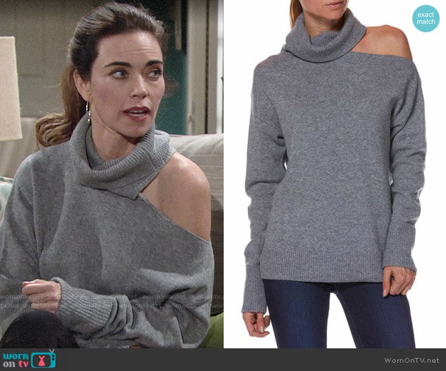 Paige Raundi Sweater worn by Victoria Newman (Amelia Heinle) on The Young and the Restless