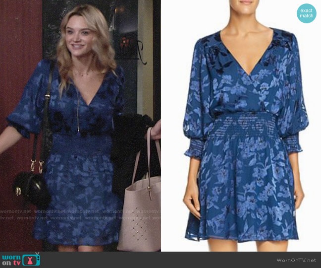 Parker Satina Dress worn by Summer Newman (Hunter King) on The Young and the Restless