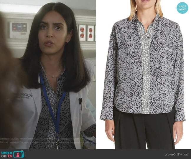 Rag & Bone Christie Shirt worn by Saanvi (Parveen Kaur) on Manifest