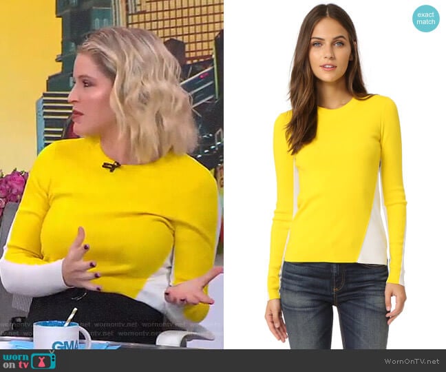 Rag & Bone Cecilee Sweater worn by Sara Haines on Good Morning America