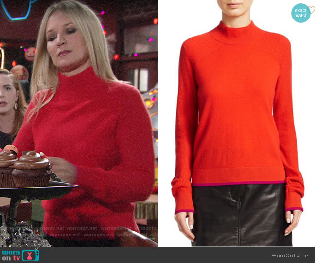 Rag and Bone Yorke Sweater worn by Sharon Newman (Sharon Case) on The Young and the Restless