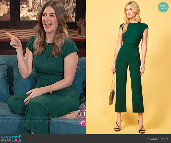 Reformation Mayer Jumpsuit in Emerald
