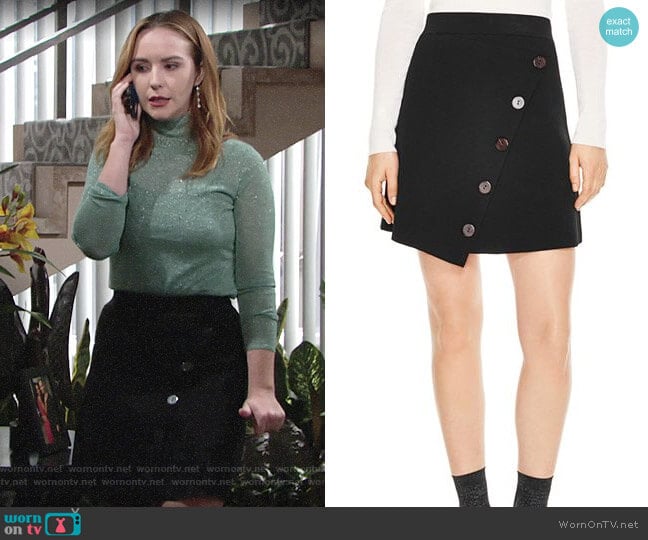 Sandro Fiji Skirt worn by Mariah Copeland (Camryn Grimes) on The Young and the Restless