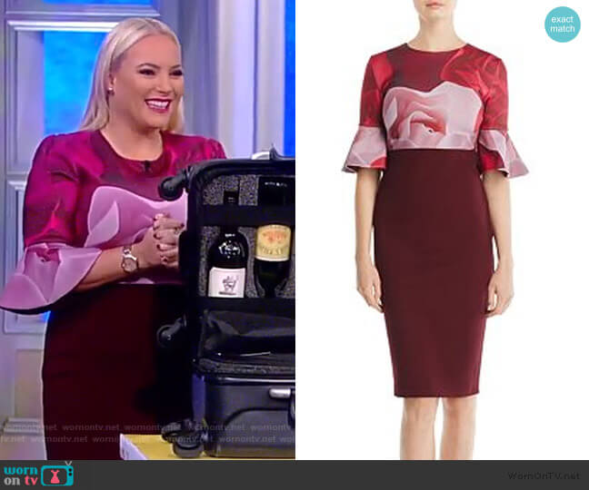 Ted Baker Tzalva Porcelain Rose Dress worn by Meghan McCain on The View