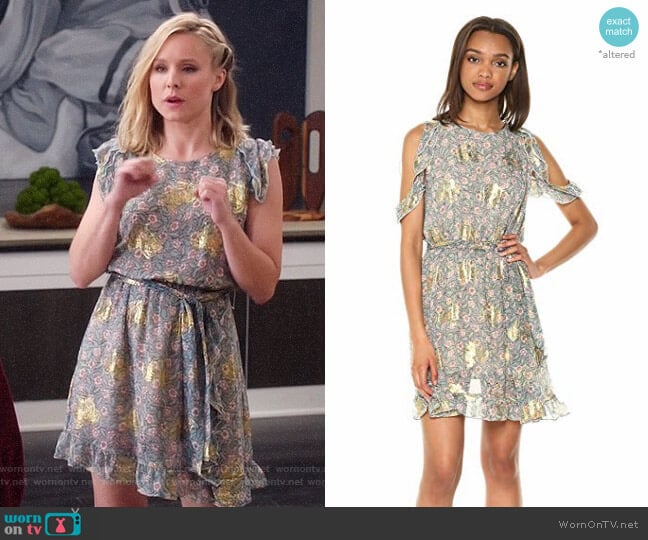 The Kooples Western Flowers Dress worn by Eleanor Shellstrop (Kristen Bell) on The Good Place