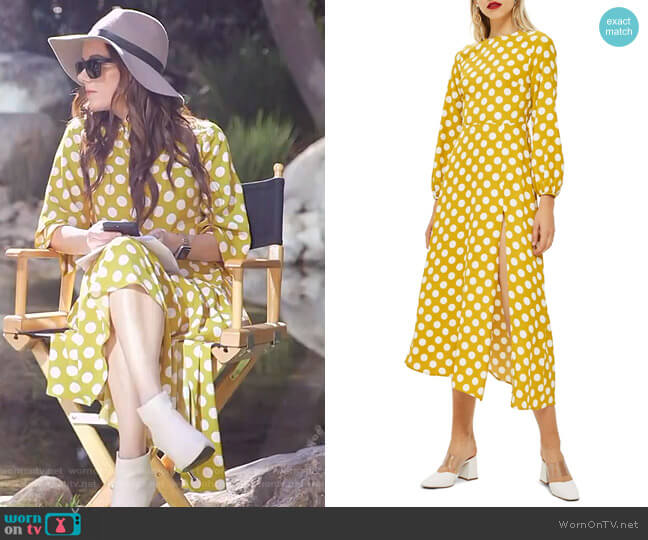Topshop Open Back Midi Dress worn by Melanie Bromley on E! News