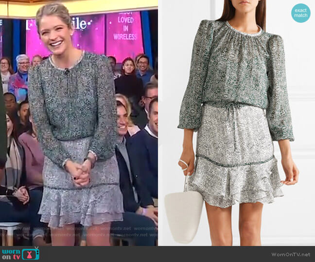 Veronica Beard Dorado Dress worn by Sara Haines on Good Morning America