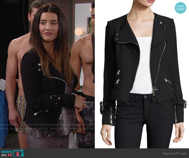 Veronica Beard Jordan Jacket worn by Steffy Forrester (Jacqueline MacInnes Wood) on The Bold and the Beautiful