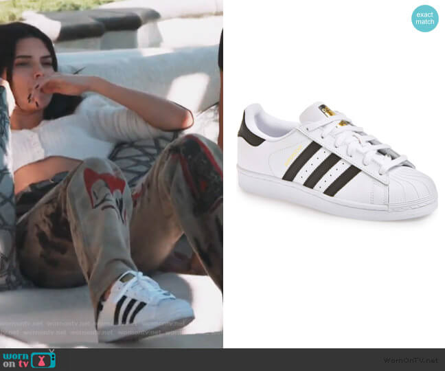 Adidas Superstar Sneakers worn by Kendall Jenner on Keeping Up with the Kardashians
