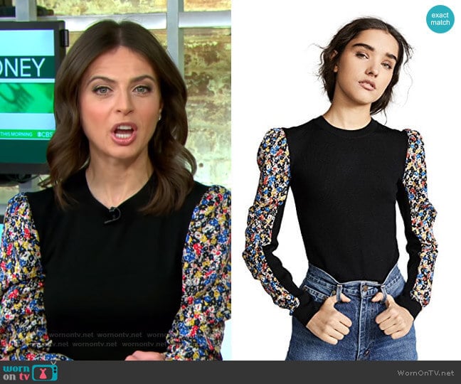 Veronica Beard Adler Sweater worn by Bianna Golodryga on CBS Mornings
