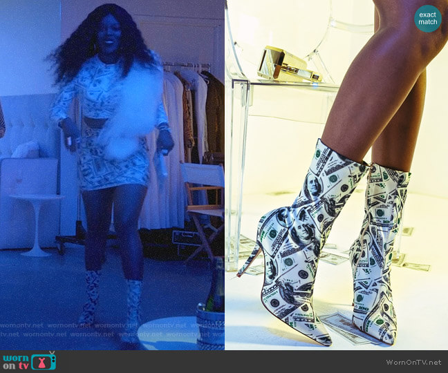 Azalea Wang I Want a bf Ankle Money Bootie worn by Porsha Taylor (Ta'Rhonda Jones) on Empire