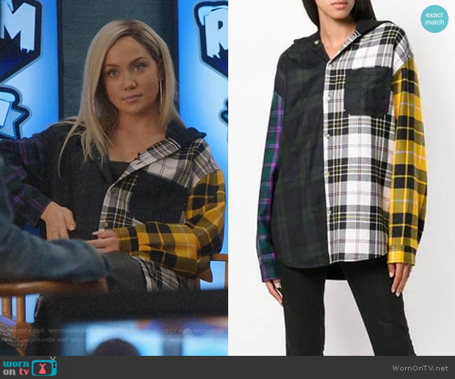 Alexander Wang Patchwork Shirt Jacket worn by Star Davis (Jude Demorest) on Star