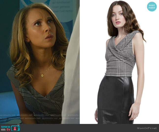 Alice + Olivia Deandra Bustier worn by Veronica Newell (Juno Temple) on Dirty John
