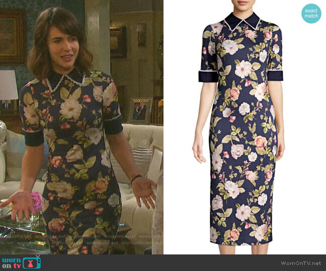 Alice + Olivia Delora Dress worn by Sarah Horton (Linsey Godfrey) on Days of our Lives