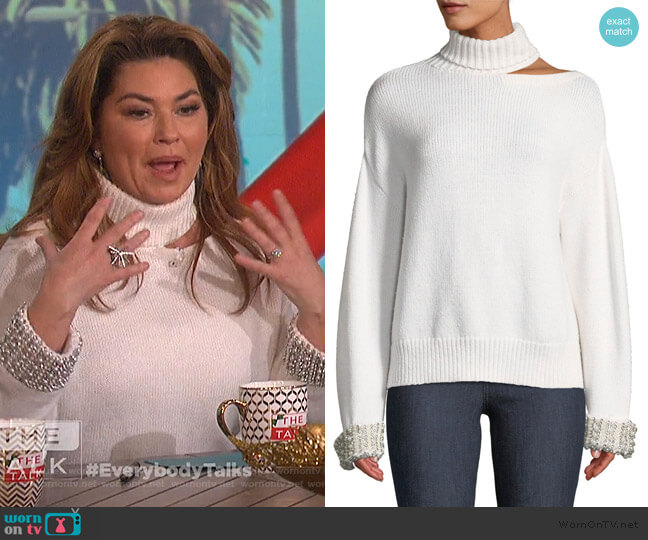 Alice+Olivia Gemini Turtleneck Sweater