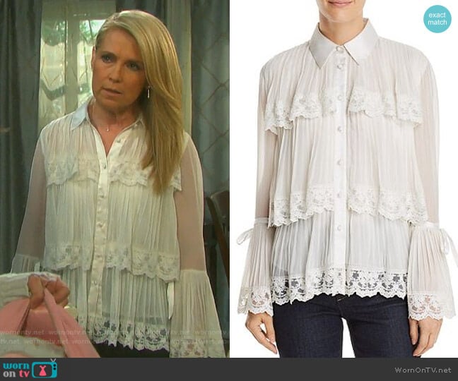 Alice + Olivia Kartwright Blouse worn by Jennifer Horton (Melissa Reeves) on Days of our Lives