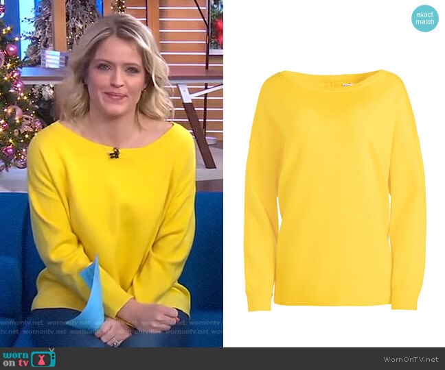 Alice + Olivia Marmont Sweater worn by Sara Haines on Good Morning America