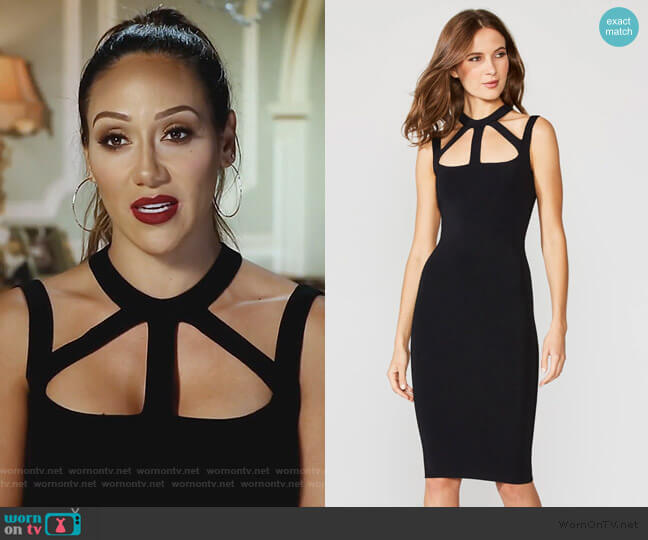 Bailey 44 Strappy Cutout Bodycon Dress worn by Melissa Gorga on The Real Housewives of New Jersey