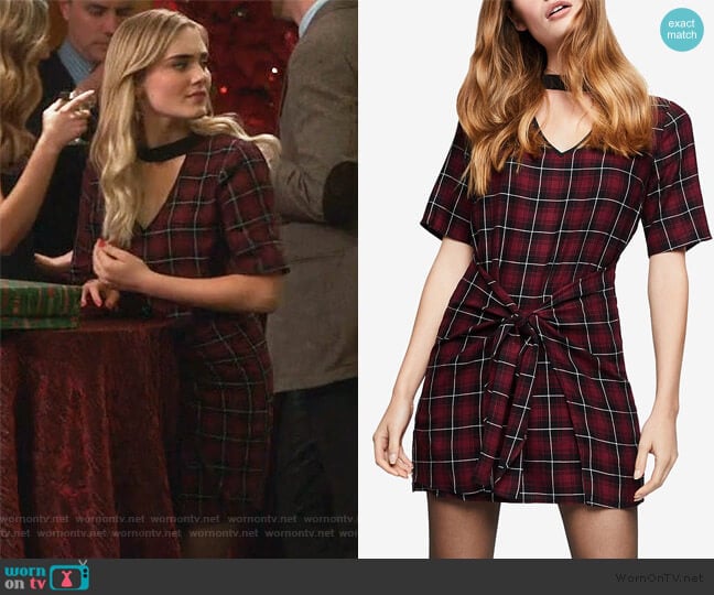 BCBGeneration Plaid Mini Dress worn by Taylor Otto (Meg Donnelly) on American Housewife