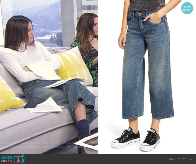 Blanknyc Wide Leg Crop Jeans worn by Erin Lim on E! News