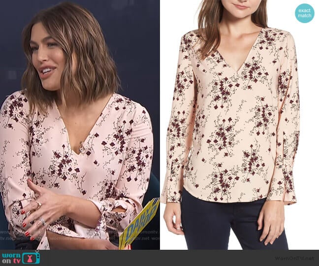 Chelsea28 Button Detail Top worn by Carissa Loethen Culiner on E! News
